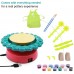 DIY Sunflower Pottery Wheel Air Dry Sculpting Clay and Craft Paint kit for Children Kids 8+